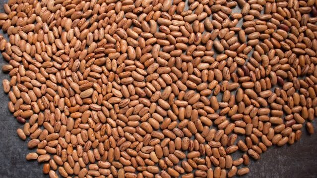 Raw whole dried speckled kidney beans