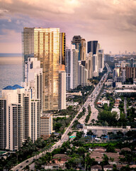 sea, Miami, Fort Lauderdale, aerial, blue, green, ocean