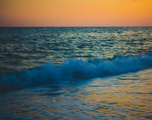 Sunset waves