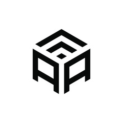 aa cube logo template design for business of financial consulting