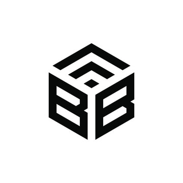 bb cube logo template design for business of financial consulting