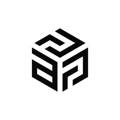 pap cube logo template design for business of financial consulting