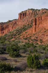 Evidence of erosion over aeons of time at Caprock Canyons State Park.