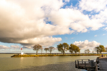 Grande marée depuis les quais de Saint-Valery