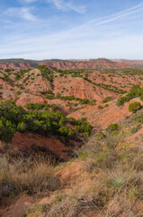 A view across the craggy landscape of the Llano Estacado in West Texas.