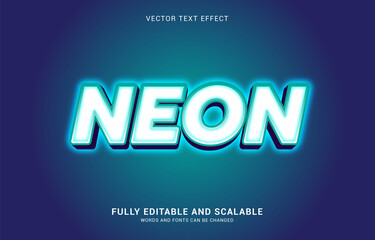 Obraz premium editable text effect, Neon style