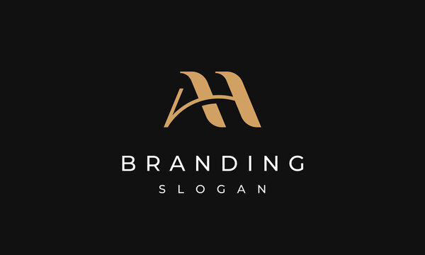 Luxury AH Logo - Letters AH Monogram