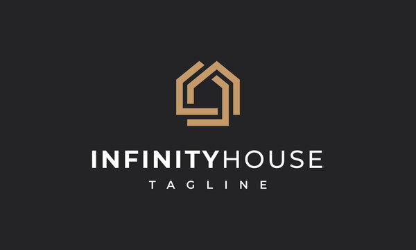 Infinity House Real Estate Logo Design