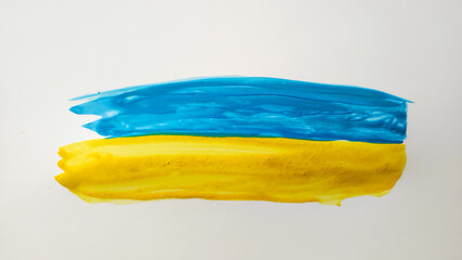 Obraz premium Yellow and blue colors of the flag of Ukraine.