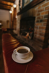 Coffee by the fireside