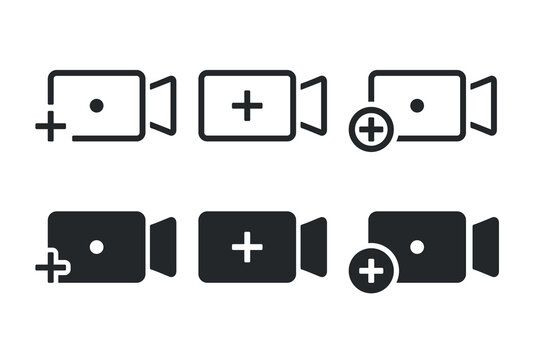 Add new video. Vector illustration