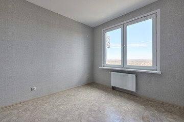 Typical finishing of an apartment in a new building. Real estate object.