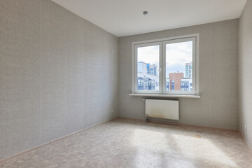 Typical finishing of an apartment in a new building. Real estate object.