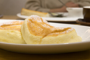 パンケーキ　朝食