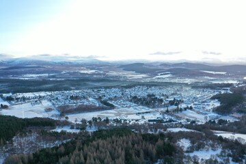 Winter landscape Grantown-on-Spey