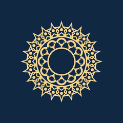 mandala - vector logo icon illustration