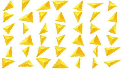 Gold gradient 3d stones chalk. Draw a picture on a white background.