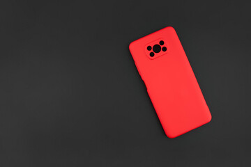 mobile phone for advertising in an online store. Fashion mobile phone cover. 