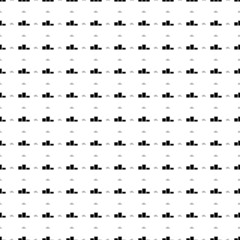 Fototapeta na wymiar Square seamless background pattern from black winners podium symbols are different sizes and opacity. The pattern is evenly filled. Vector illustration on white background