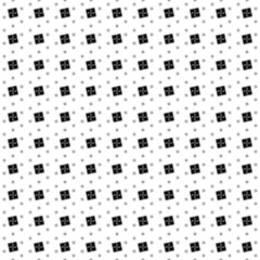 Square seamless background pattern from geometric shapes are different sizes and opacity. The pattern is evenly filled with big black puzzle symbols. Vector illustration on white background