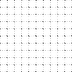 Square seamless background pattern from black cancer zodiac symbols are different sizes and opacity. The pattern is evenly filled. Vector illustration on white background