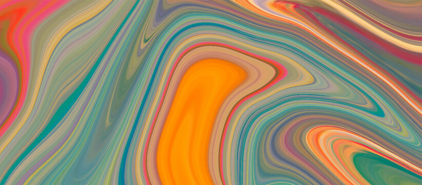 colorful acrylic painted liquid background, multicolor paint mix swirl liquid marble background, Colorful marble background for decoration, weeding card, wallpaper, screen paper and any design.