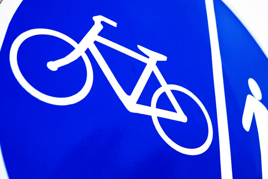 road sign bike