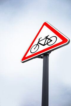 road sign bike