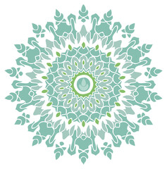 delicato ed elegante mandale disegnato a mano