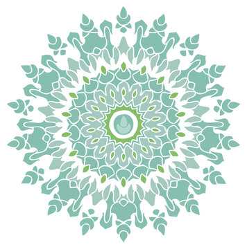 delicato ed elegante mandale disegnato a mano