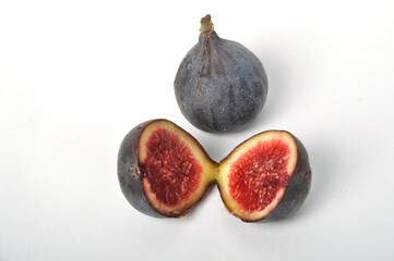 Spanish figs on a white background