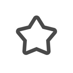 Star vector icon. Simple pictogram.