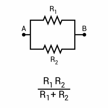 two resistors in parallel diagram and formula