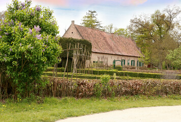 Fototapeta na wymiar traditional ancient farmhouse, Bokrijk, Belgium