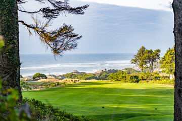 golf course along the pacific coast