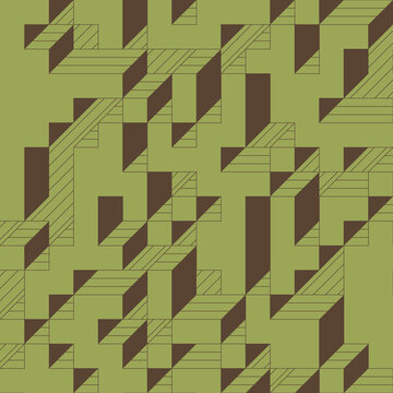 Implementation of Edward Zajec&rsquo;s &ldquo;Il Cubo&rdquo; from 1971. Essentially a Truchet tile set of 8 tiles and rules for placement art illustration