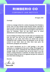 Purple Green Gradient Corporate Law Firm Letterhead