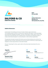 Minimalist Modern Business Letterhead Template