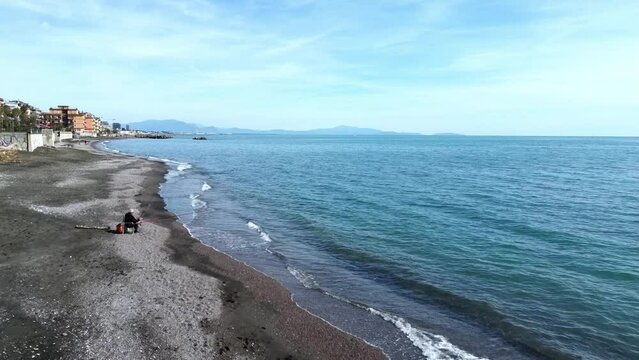 spiaggia salerno pescatore