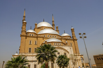 Fototapeta na wymiar Mohammed Ali Basha Mosquean, citadel of salah el din in Cairo, Egypt.