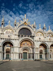 Fototapeta na wymiar Facade St Mark's Basilica III