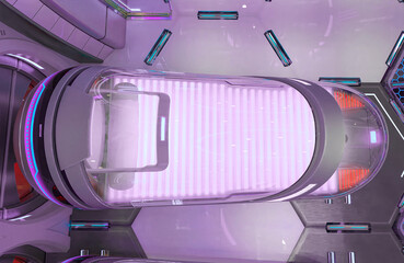 life pod hangar top view © DM7