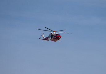 Fototapeta na wymiar Coastguard Rescue Helicopter
