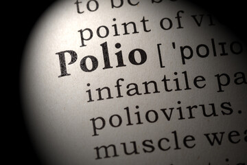 definition of Polio - obrazy, fototapety, plakaty