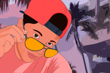 una mañana de vacaciones en la playa 