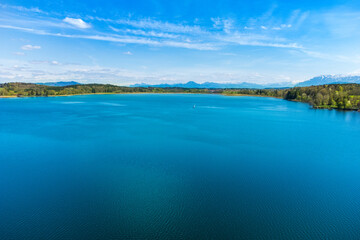 Waginger See, Bayern, Deutschland, im Frühling