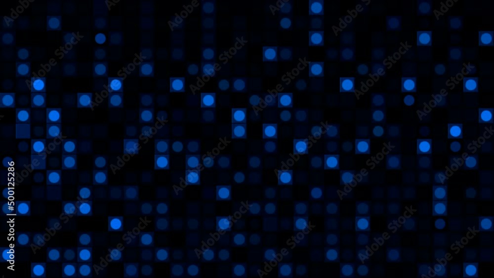 Poster disco background with moving glowing squares. motion. retro background with moving squares in style 