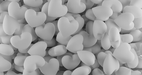 white hearts