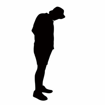 recommend clip art: a man standing body silhouette vector