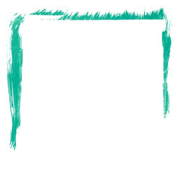 half rectangle drawn with paint